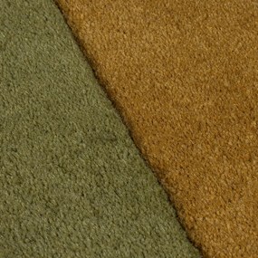 Zöld kézi szövésű gyapjú szőnyeg 120x180 cm Lozenge – Flair Rugs