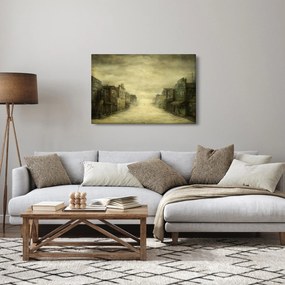 Egy nyugati város képe (90x60 cm)