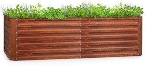 Blumfeldt Rust Grow, magaságyás, kerti magaságyás, horganyzott acéllemez, rozsdás kivitel