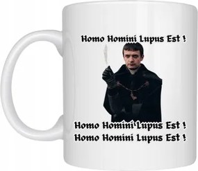 Bögre Fehér Vicces Ajándék 1670 Sláger Sorozat Homo Homini Lupus Est
