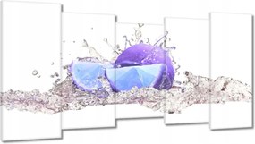 Vászonkép 150x80 Kék lime