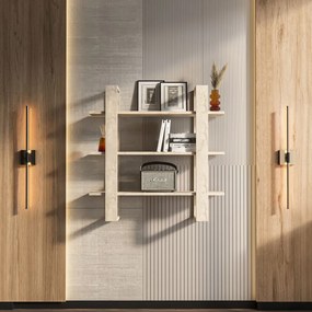 Suno fali polc, travertin, 90 cm