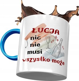 Kék Bögre Lúcia Barátnőnek Ajándék Nyomtatott Fotóval