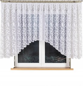 Jacquard készfüggöny, alul kivágással 450x135 cm Leokadia