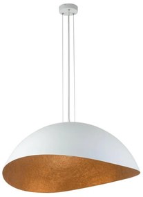SOLARIS függeszték 1xE27/60W/230V fehér/réz, kábellel