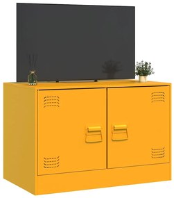 mustársárga acél TV-szekrény 67 x 39 x 44 cm
