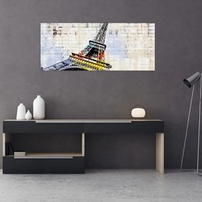 Kép - Az Eiffel-torony digitális művészete (120x50 cm)