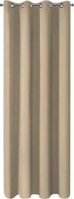 Kész függöny 140X250 bézs sötétítő karikák