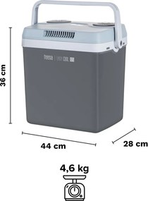 Hordozható hűtőláda fűtési funkció, eco, 25L