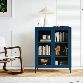 Vitrin GINA, 800 x 1015 x 400 mm, Modern: sötétkék