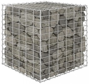kocka alakú acélhuzal gabion magaságyás 60 x 60 x 60 cm