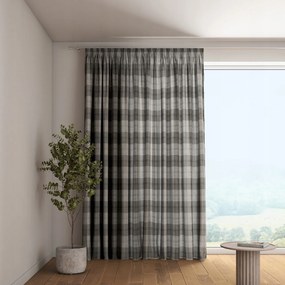 Dekoria Függöny ráncoló szalaggal 1 db 130x260cm fekete