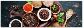 Poszterek 200x66 Bors színes só deszka