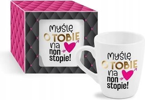 300 ml-es bögre Valentin-napra Folyamatosan rád gondolok