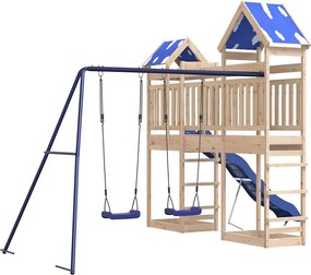 vidaXL tömör fenyőfa kültéri játszószett