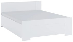 BONY francia ágy + ágyrács + hub matrac 14 cm, 160x200, féhér