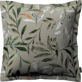 Párnahuzat 45x45 zöld gallyak szürke alapon