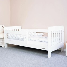 New Baby Erik kiságy korlátokkal fehér, 140 x 70 cm