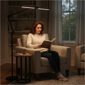Brilagi - VARIO dimmelhető flexibilis LED állólámpa 14W/5V 157 cm fekete