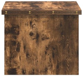 vidaXL Dohányzóasztal Füstölt tölgy 55 x 54,5 x 45 cm Faanyag