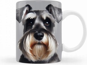 Kutyás bögre Schnauzer schnauzer kutya születésnap 330 ml porcelán csésze