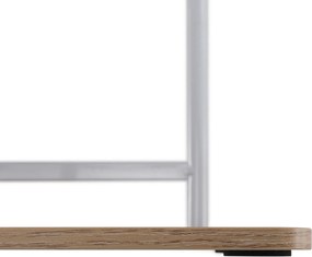 Virágállvány, fehér/sonoma tölgy, LEDOR TYP 2