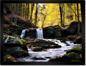 Poszterek keretben 40x30 Őszi vízesés