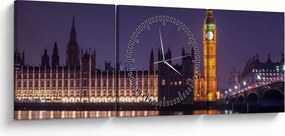 Londoni kép (órával) (90x30 cm)