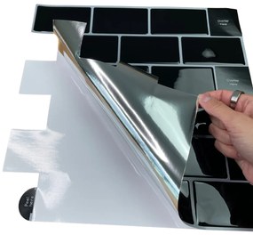 PIPPER | Felragasztható csempe - 3D mozaik - Fekete tégla