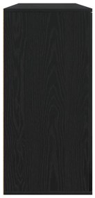 2 db fekete tölgy oldalszekrény 79x38x80 cm rétegelt fa