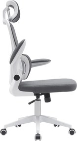 Irodai szék, sötétszürke/fehér, RENARD