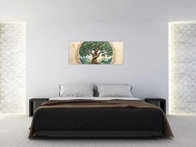 Kép – Fonott életfa (120x50 cm)