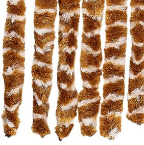 okkersárga és fehér zsenília rovarfüggöny 90 x 200 cm