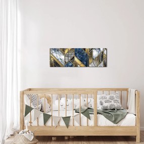 A művészi absztrakció képe (órával) (90x30 cm)