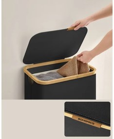 TATE fekete szennyeskosár