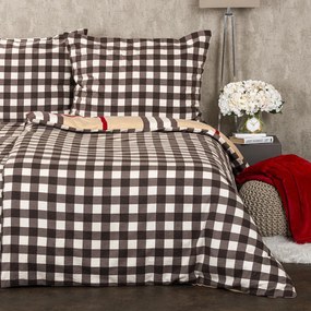4Home Kockás flanel ágynemű, 140 x 220 cm, 70 x 90 cm, 140 x 220 cm, 70 x 90 cm