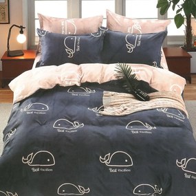 Pamut ágynemű KIDDO GREY WHALE 140X200 cm