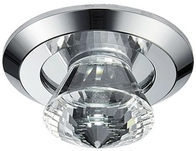 PREZENT 71017 ELEGANT Kristály Spot Lámpa Króm, Átlátszó LED IP20