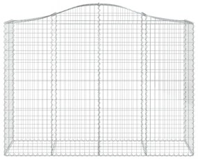 20 db íves horganyzott vas gabion kosár 200x50x140/160 cm