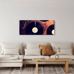 Gramofon lemezek képe (120x50 cm)