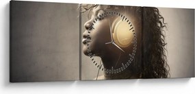 Kép - a zene ereje (órával) (90x30 cm)