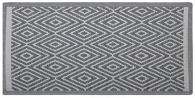 Világosszürke szőnyeg 90 x 150 cm SIKAR Beliani