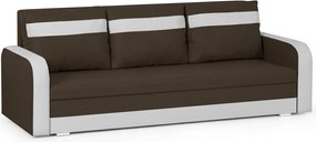KONRAD Háromszemélyes kinyitható kanapé Barna/fehér