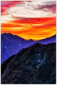 Poszterek 60x90 Hegyi táj nyugattal