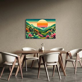Kép - Színes naplemente (90x60 cm)