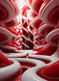 Poszter 40x55cm Vörös Örvények