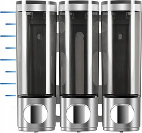 3x Adagoló Folyékony Szappan Adagoló Kézi Tusfürdő Diszperzió