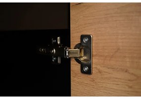 Konyhabútor MARINA 240 cm Craft tölgy/fényes fekete