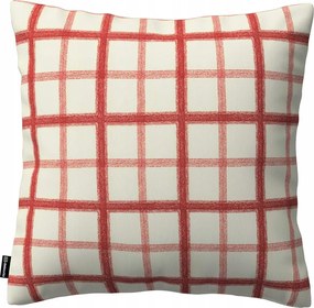Dekoria Párnahuzat Kinga ekrü háttér, piros kockás