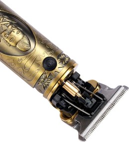 VGR Akkumulátoros Minőségi Gravírozott Férfi Hajvágó Gép 1500 mAh Lítium Akku Digitális kijelzővel